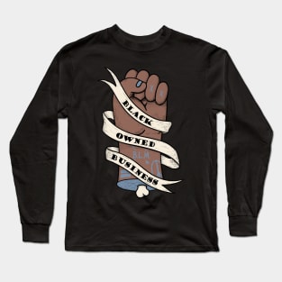 Black Owned Business - Power Fist Lowbrow Original Art Long Sleeve T-Shirt